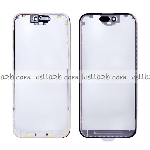 Pantalla Cristal + Marco Lateral con Pegamento para iPhone 15 Pro Negro Original