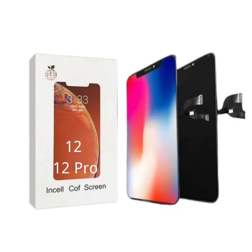 Pantalla iPhone 12 / 12 Pro RJ INCELL LCD+Táctil Negra Completa (Control IC Reemplazable)