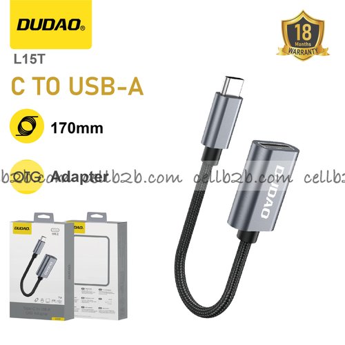 *Adaptador USB-C a USB OTG, plug-and-play, transmisión eficiente – DUDAO L15T