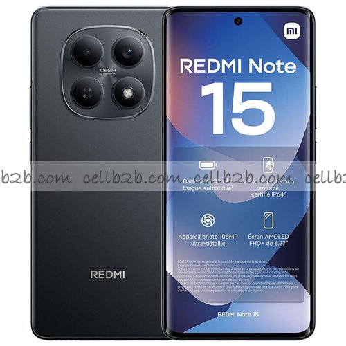 *Móvil Xiaomi Redmi Note 15 4G 6+128GB Negro