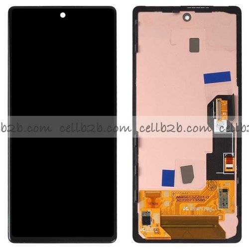 Pantalla Google Pixel 6A 5G Negra OLED CON MARCO LCD+Táctil