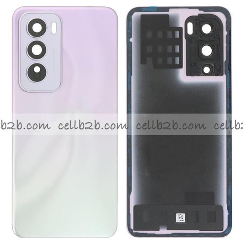 Tapa Trasera para OPPO Reno12 Pro 5G Plateada/Violeta Original CON LENTE
