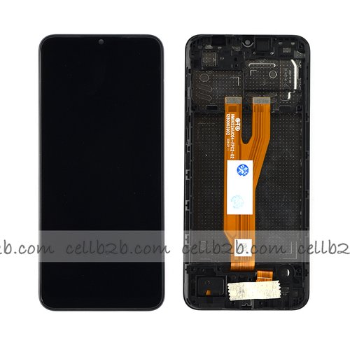 Pantalla Samsung Galaxy A03 Core A032F Negra Con Marco Completa Original
