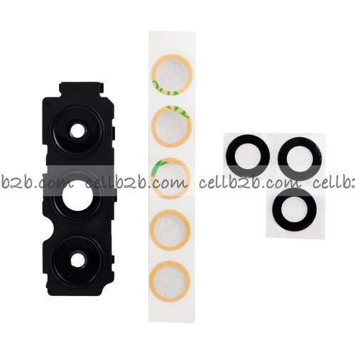 Cristal Cámara + Marco para Samsung A04S A047F Negro