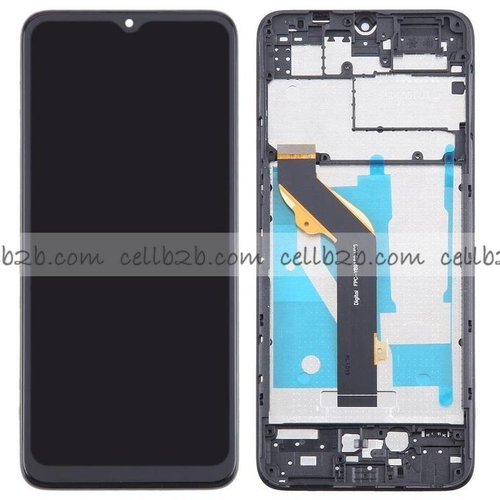 Original Reparada Pantalla TCL 405 Negra con Marco Completa LCD+Táctil