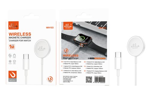Ellietech WH103 Cargador Inalámbrico con Magnetico para iWatch