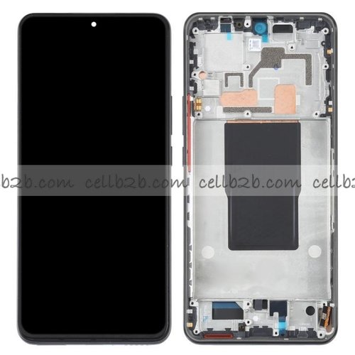 Original Pantalla Xiaomi Mi 12T / Mi 12T Pro Negra CON MARCO Completa LCD+Táctil
