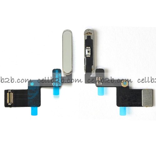 Flex Lector de Huella para iPad 10 2022 / iPad 10.9 2022 A2696 A2757 A2777 Plateado