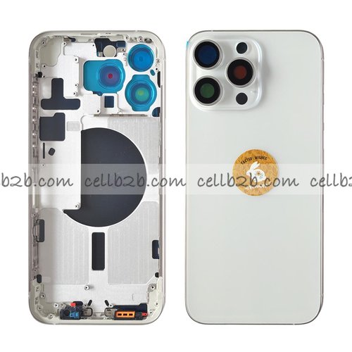Tapa Chasis Con Bandeja iPhone 15 Pro Max Blanco Sin Recambios