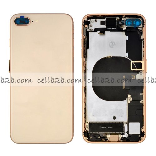 Carcasa Chasis Tapa Con Recambio iPhone 8 Plus Dorado