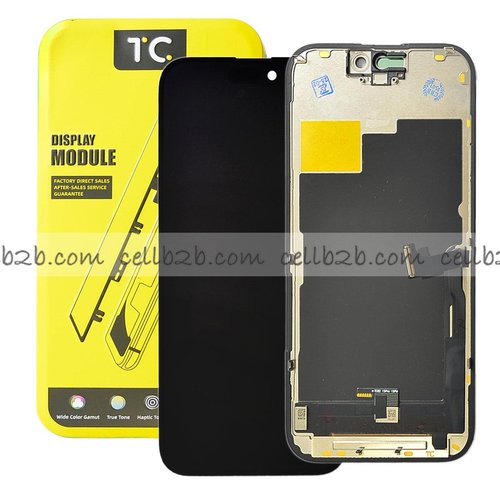 Pantalla iPhone 15 Pro TC INCELL (High Refresh Rate) LCD+Táctil Negra Completa (Control IC Reemplazable)