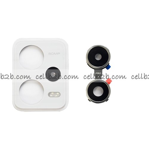 Cristal Cámara + Marco para Xiaomi Redmi Note 12 Pro 5G Blanco