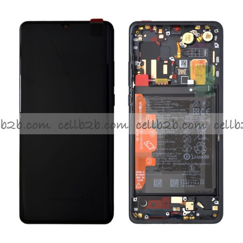 * Pantalla Huawei P30 Pro Negra con Marco y Batería Completa LCD+Táctil