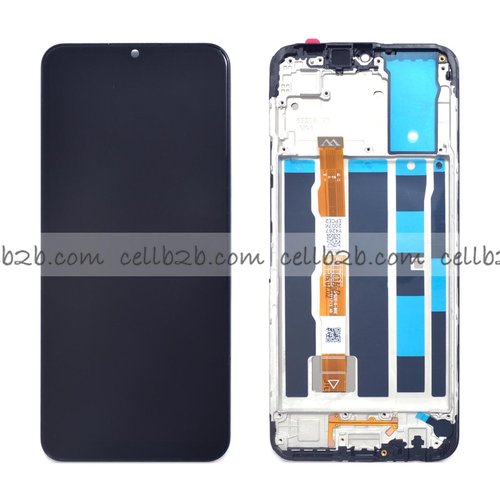 Original  Pantalla VIVO Y16 Negra CON MARCO  Completa LCD+Táctil