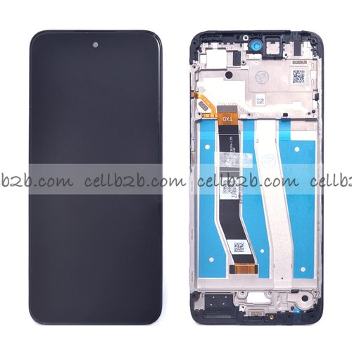 Original Pantalla Motorola G14 Negra Con Marco Completa LCD+Táctil (Version TXD)