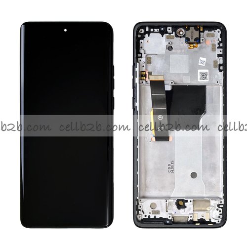 Original Nueva Pantalla Motorola Edge 40 Neo Negra Con Marco Completa LCD+Táctil