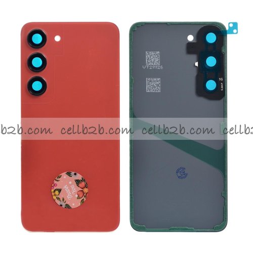 Tapa Trasera Samsung S23 S911B Roja CON LENTE