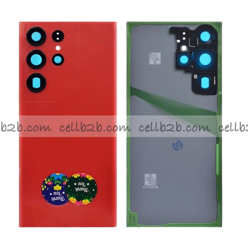 Tapa Trasera Samsung S23 Ultra S918B Roja CON LENTE