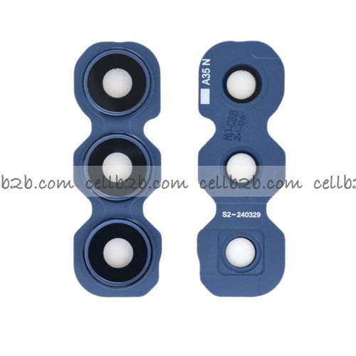 Cristal Cámara + Marco para Samsung A35 5G A356B Negro
