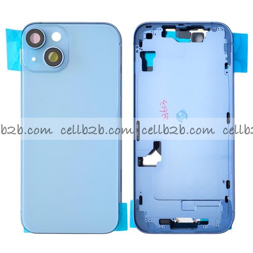 Tapa Chasis Con Bandeja iPhone 14 Azul Sin Recambios
