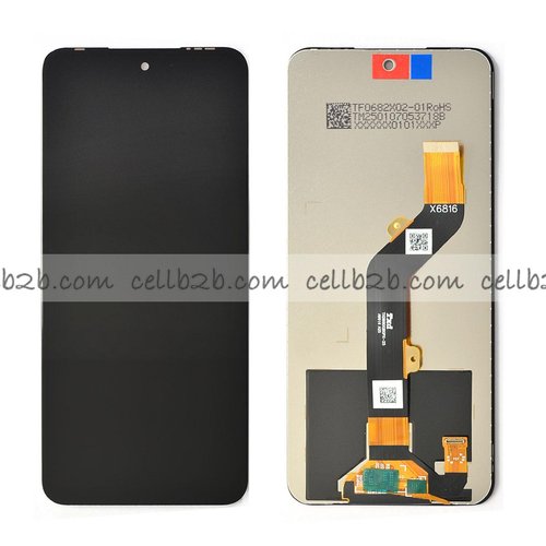 Original Reparada Pantalla Infinix Hot 12 (X6817, X6817B) / Infinix Hot 12 Play (X6816, X6816C) / Infinix Hot 30 Play / Infinix Hot 30 Play NFC LCD+Táctil Negra Completa
