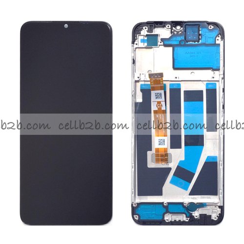 Original Pantalla OPPO A57 4G / A77 4G / A57S Negra CON MARCO Completa LCD+Tactil