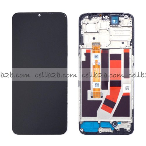 Original Pantalla OPPO A77 5G Negra CON MARCO Completa LCD+Tactil