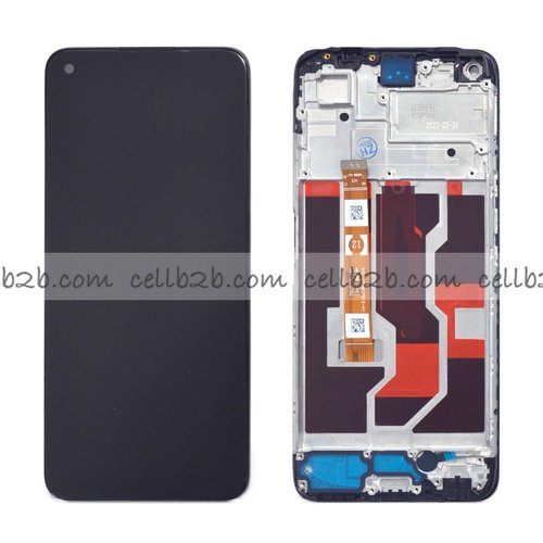 Pantalla OPPO A96 4G Negra CON MARCO Completa LCD+Tactil Original