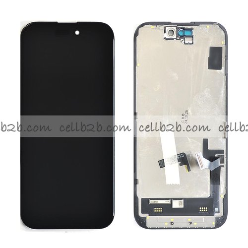 Pantalla iPhone 15 RJ INCELL LCD+Táctil Negra Completa (Control IC Reemplazable)