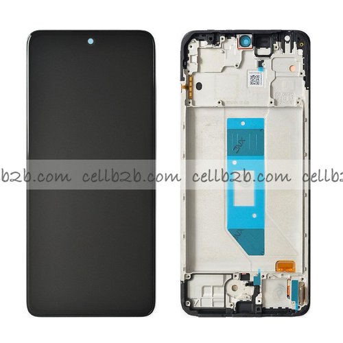*Pantalla Xiaomi Redmi Note 14 4G Negra Con Marco Completa LCD+Táctil (Global Version) (Marco Pequeño) SERVICE PACK