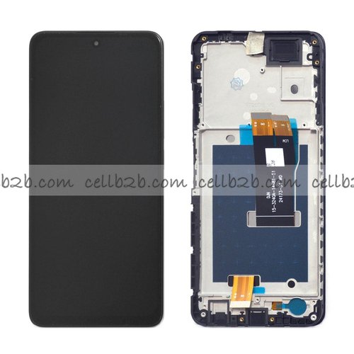 Pantalla ZTE Blade A75 5G Negra con Marco Completa LCD+Táctil