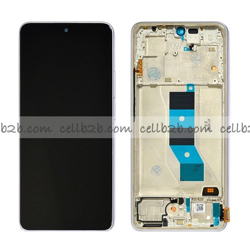 Pantalla Xiaomi Redmi Note 14 5G / Poco M7 Pro 5G INCELL Lila CON MARCO LCD+Tactil Completa