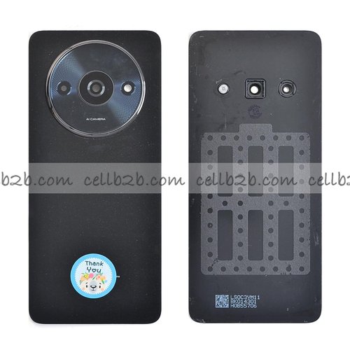Tapa Trasera para Xiaomi Redmi A3 Negra Original Desmontaje CON LENTE