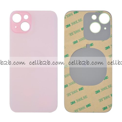Tapa Trasera Cristal para iPhone 15 Rosa