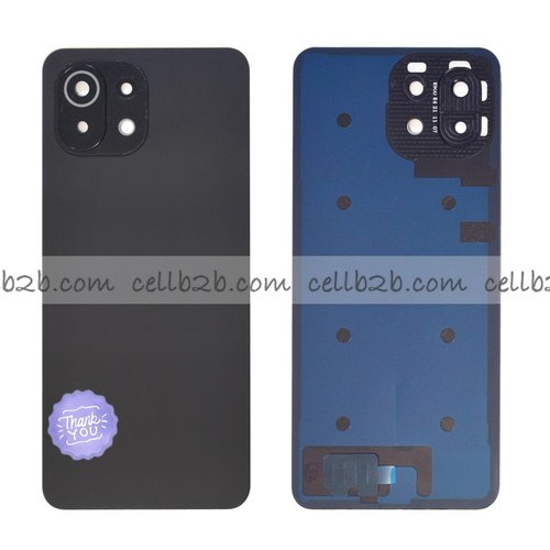 Tapa trasera para Xiaomi Mi 11 Lite 5G Negra CON LENTE
