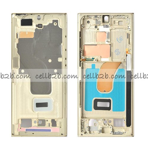 Carcasa Frontal para Samsung S23 Ultra 5G S918B Dorada
