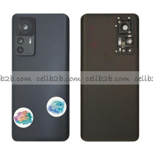 Tapa Trasera para Xiaomi Mi 12T Negra CON LENTE