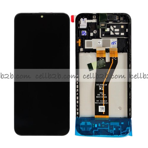 *Pantalla Samsung Galaxy A14 4G 2023 A145F Negra Con Marco Completa Original SERVICE PACK