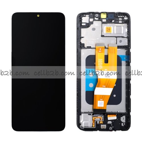 *Pantalla Samsung Galaxy A05 A055 Negra con Marco Completa Original SERVICE PACK