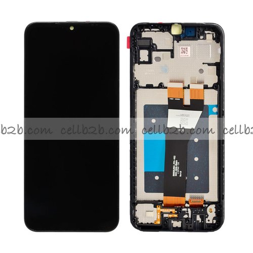 *Pantalla Samsung Galaxy A14 5G 2023 A146P (Conector Pequeño) Negra Con Marco Completa Original SERVICE PACK