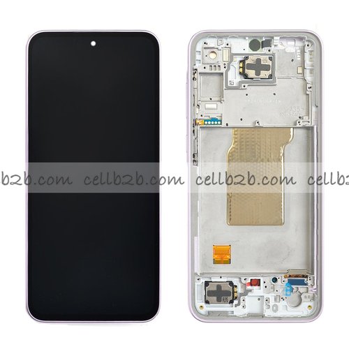 *Pantalla Samsung Galaxy A35 5G A356 Lila Con Marco Completa SERVICE PACK (Asmbld)
