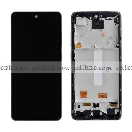 Pantalla Samsung Galaxy A52 A525F / A52 5G A526B / A52S A528B OLED Negra Con Marco Completa