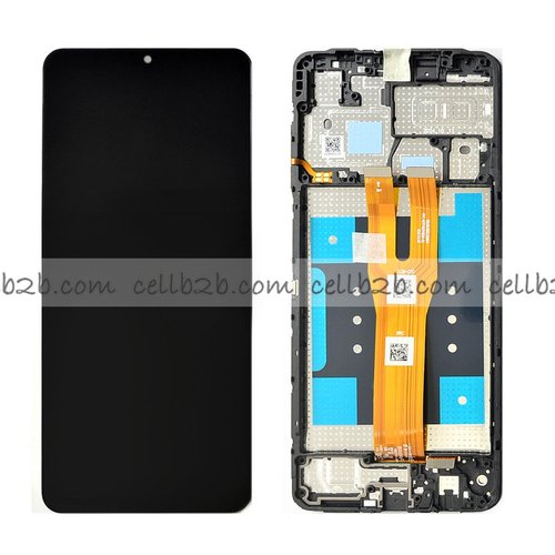*Pantalla Samsung Galaxy A06 A065 Negra con Marco Completa Original SERVICE PACK