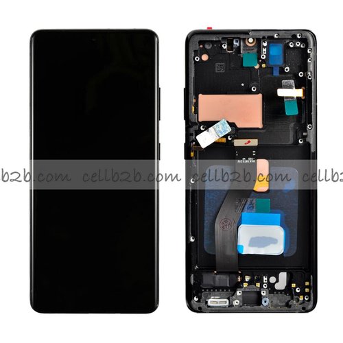 Pantalla Samsung Galaxy S21 Ultra 5G G998B OLED Negra Con Marco Completa