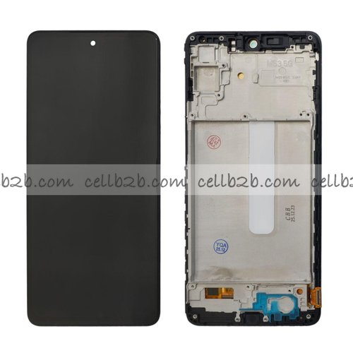 Original Pantalla Samsung M53 5G M536 Negra CON MARCO OLED Completa Tactil+LCD
