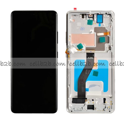Pantalla Samsung Galaxy S21 Ultra 5G G998B OLED Plateada Con Marco Completa