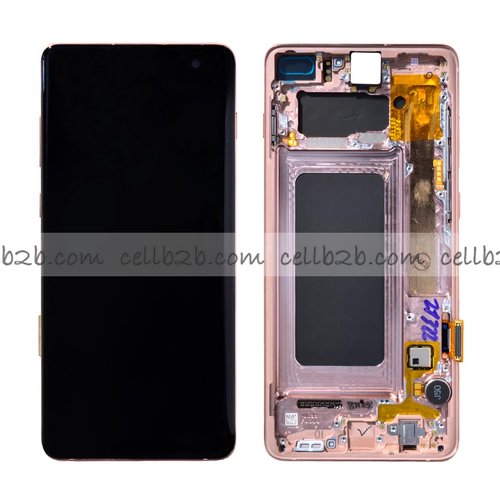 *Pantalla Samsung SM-G975 GALAXY S10 Plus Rosa Flamingo Completa Original SERVICE PACK