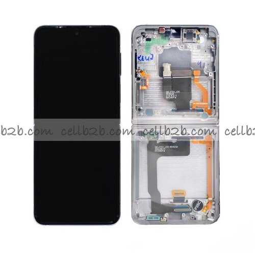 *Pantalla Samsung Galaxy Z Flip 4 5G F721 Plateada / Blanca Interior Original SERVICE PACK