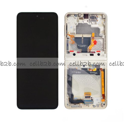 *Pantalla Samsung Galaxy Z Flip 3 5G F711 Crema Interior Original SERVICE PACK