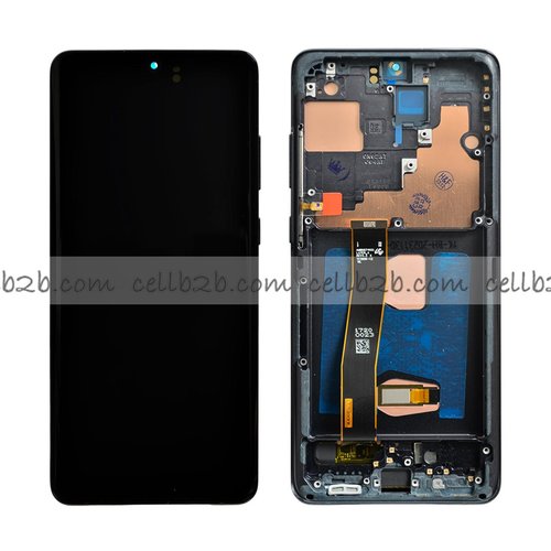 Pantalla Samsung Galaxy S20 Ultra 5G G988B OLED Negra Con Marco Completa